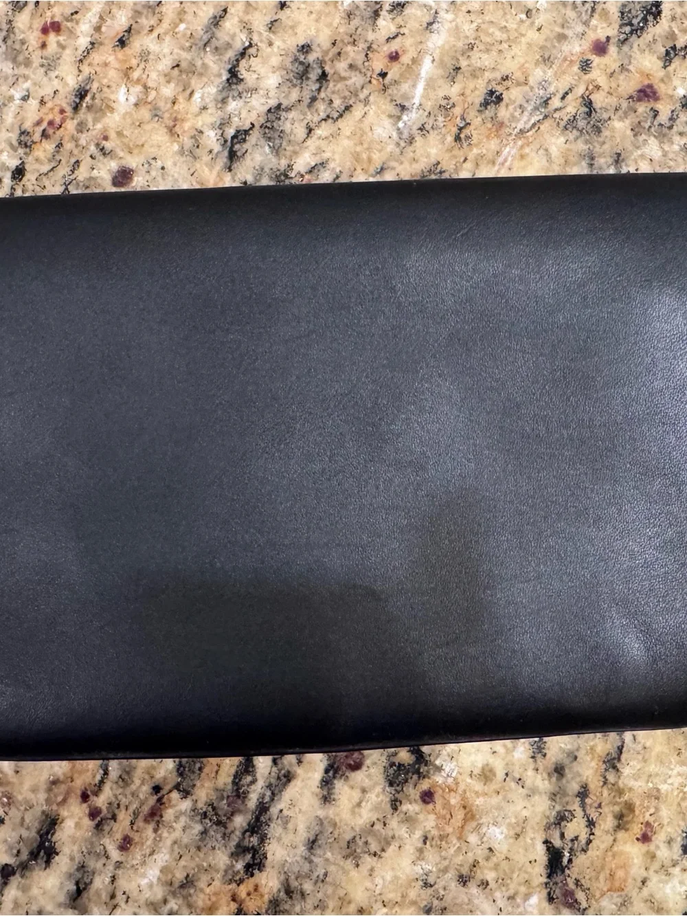 Tory Burch Black Leather Bag with Logo Plate
